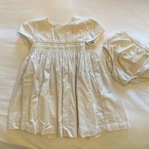 Ralph Lauren baby girl dress in ivory. Size 24 months.